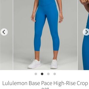 lululemon athletica Women's High-Rise Base Pace Crop Leggings